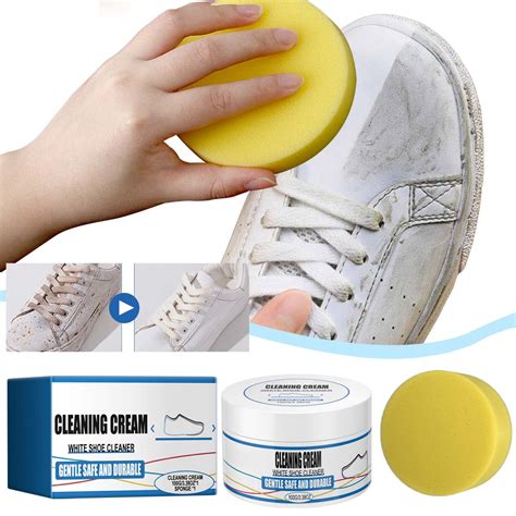 Zhouqiannn White Shoes Cleaning Stain Removal Wash Sports Canvas Shoes White Shoes Cleaning and ...