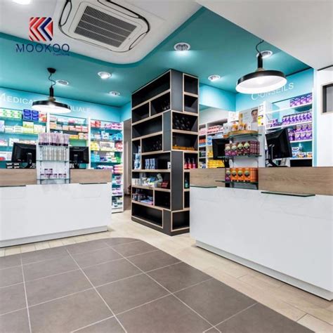 China Customized Retail Pharmacy Shop Counter Design Manufacturers and ...