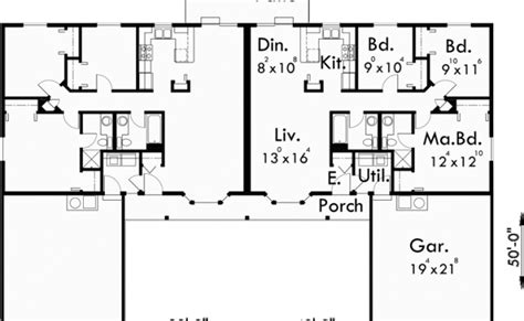 One Story Duplex House Plans Ranch Duplex House Plans 3 Bedroom – Otosection
