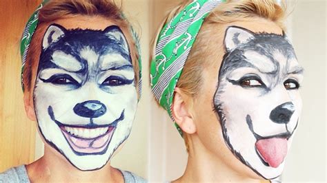 Wolf Makeup Face Painting | Kandee Johnson - YouTube