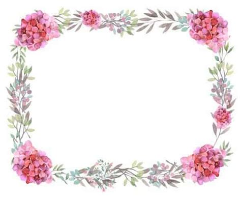 Free Printable Flower Border