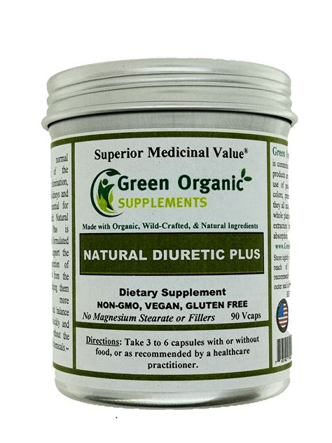 Edema & Diuretic Plus, Water Retention – Green Organic Supplements