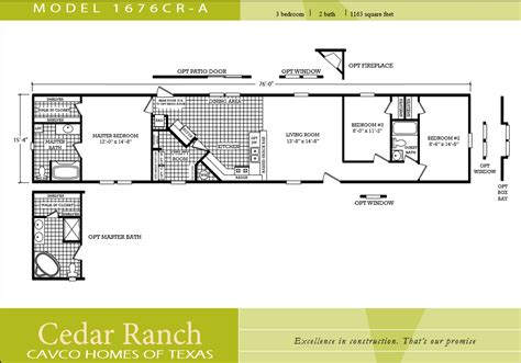 Scotbilt Mobile Home Floor Plans singelwide | Single Wide Mobile Home Floor Plans 3 Bedroom ...