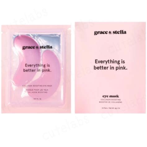 grace & stella eye mask 眼膜 膠原蛋白 粉紅眼膜 眼部凍膜 6g | 蝦皮購物