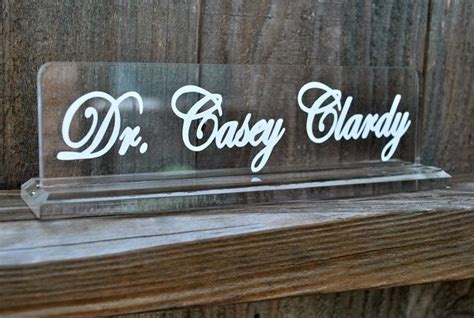 Personalized Acrylic Name Plate by LimeTreeGifts on Etsy