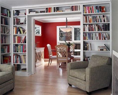 24 Beautiful and Cozy Home Library Ideas Wall Bookshelves, Living Room Shelves, Built In ...