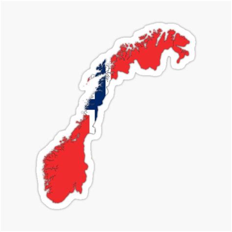 "Norway map with national flag, Norway Flag inside Map of Norway ...