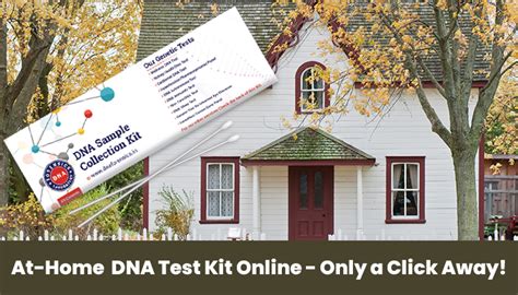 'At-Home' DNA Test Kit Online - Only a Click Away!