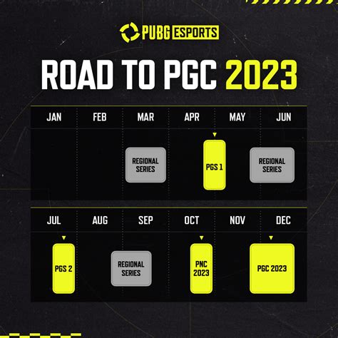 PUBG Esports Tournament Calendar Update