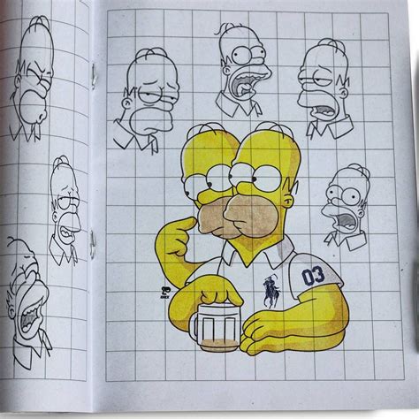 🎨 Homer thinking x drinking doodle #illustration #homer #draw #simpsons #drawing #doodle #sketch ...