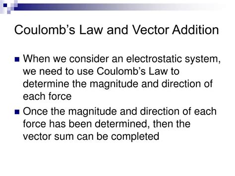 PPT - Applications of Coulomb’s Law PowerPoint Presentation, free ...