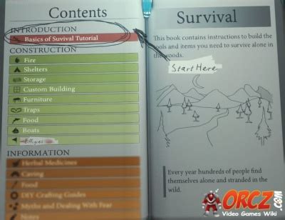 The Forest: Survival Book - Orcz.com, The Video Games Wiki