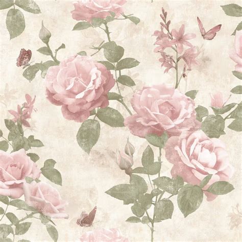 Blush Pink Wallpaper, Cream Wallpaper, Paper Wallpaper, Rose Wallpaper, Wallpaper Online, Floral ...