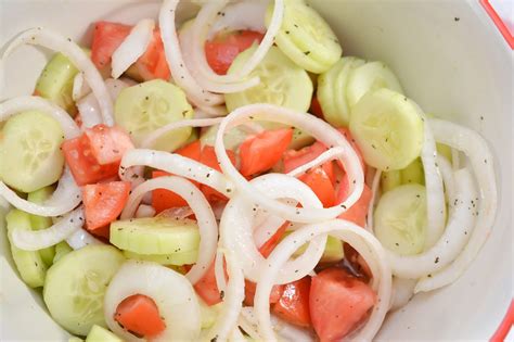 Marinated Cucumbers, Onions and Tomatoes - Sweet Pea's Kitchen