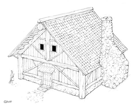 Medieval House Drawing at GetDrawings | Free download