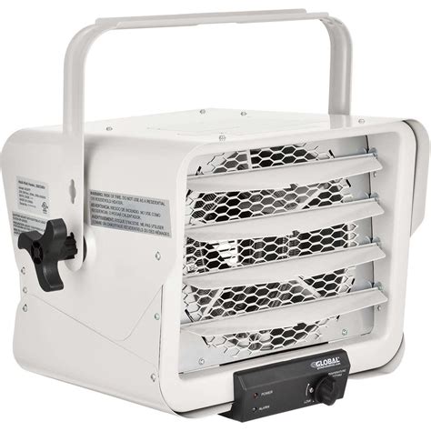 Electric Garage Unit Heater, 5000 Watt 240V-208V With Thermostat Gray, Wall Ceiling Mount ...