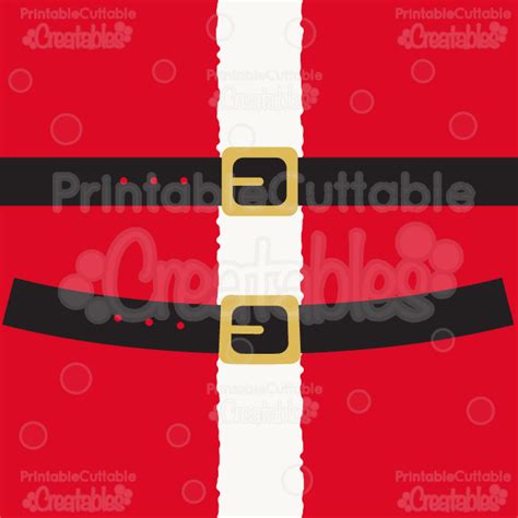 YOU WILL RECEIVE: “Santa’s Belt” SVG Cut File & Clipart includes: SVG cutting files – (separated ...