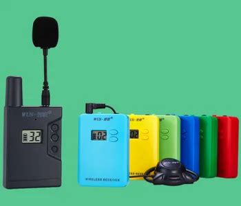 Multilingual Interpretation Equipment/ Wireless Tour Guide System For 6 ...