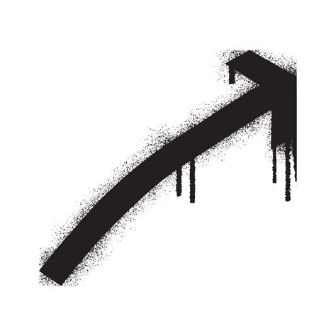 Graffiti arrow with black spray paint 20898196 Vector Art at Vecteezy