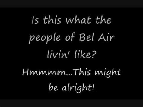 Fresh Prince of Bel Air Theme Song +Lyrics - YouTube