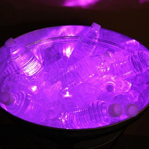 Pack of 12 Battery Operated LED Purple Waterproof Tea Lights - C911YU8E9ST