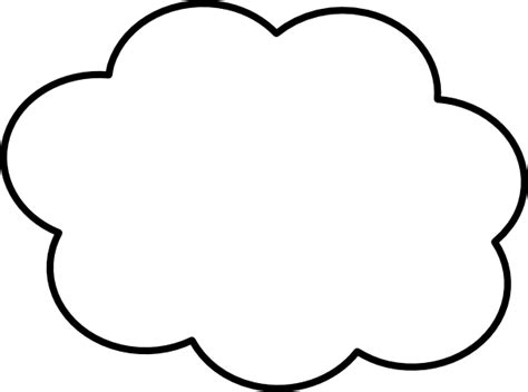 Cloud Thin Border Clip Art at Clker.com - vector clip art online, royalty free & public domain