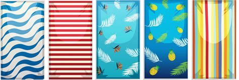 Beach Towel Set 1211294 Vector Art at Vecteezy