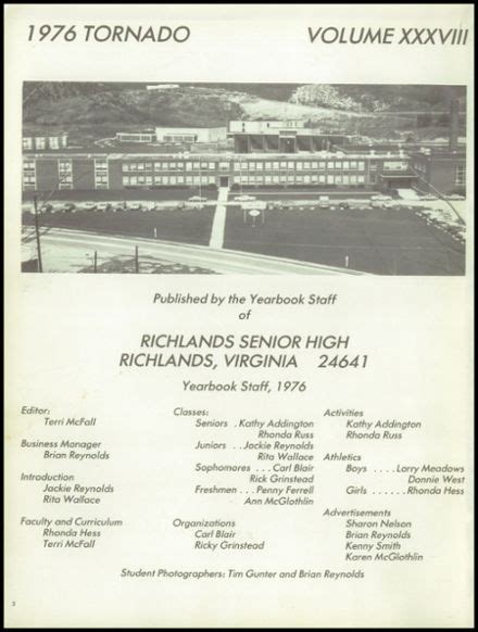 Explore 1976 Richlands High School Yearbook, Richlands VA - Classmates