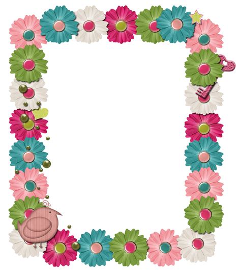 Free Page Borders And Frames Scrapbook Frames Floral Border Design ...