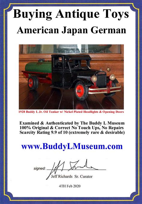 Antique Buddy L Toys Information Center ~ Buddy L Museum