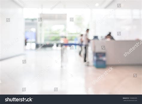 Bank Office Blur Background Business Customer Stock Photo 749880205 ...