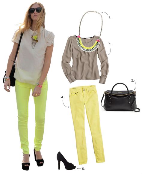 I simply love: ...an outfit with some neon yellow