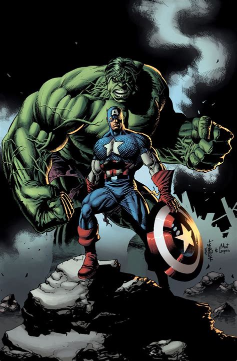 Captain America & Hulk | Marvel comic books, Captain america, Hulk