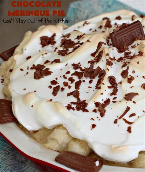 Chocolate Meringue Pie – Can't Stay Out of the Kitchen