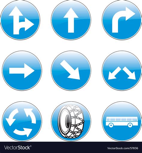 Road signs Royalty Free Vector Image - VectorStock