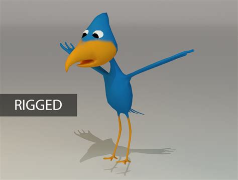 Searched 3d models for low poly bird