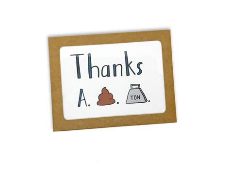 Funny Thank You Card Funny Card Set of 8 Cards Set of - Etsy