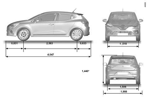 E-GUIDE.RENAULT.COM / Clio-5 / DIMENSIONS (EN MÈTRES)