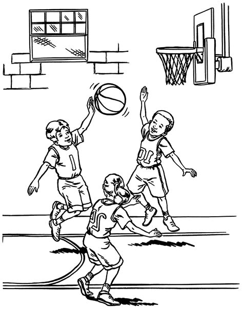 Free Printable Basketball Coloring Sheets - Printable Word Searches