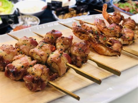 Shrimp Skewers and Scallop Skewers 2.2 - Santa Monica Seafood Market & Cafe