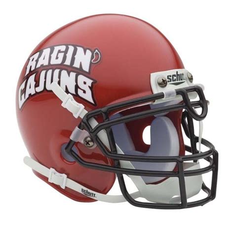 Louisiana (Lafayette) Ragin' Cajuns NCAA Mini Authentic Football Helmet From Schutt ...