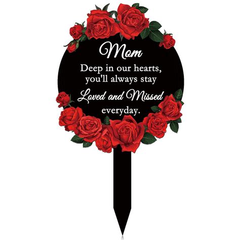 Cemetery Decorations for Grave Mom Grave Marker Stand Memorial Day Flowers New | eBay