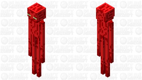 Red Enderman Minecraft Mob Skin