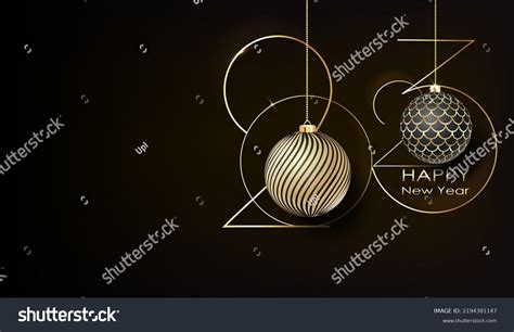 2023 New Year Gold Logo Design Stock Vector (Royalty Free) 2194381147 ...