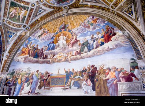 RAPHAEL PAINTING VATICAN ROME ITALY Stock Photo - Alamy