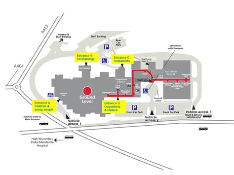 Amersham Hospital map - Buckinghamshire Healthcare NHS Trust