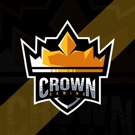 Crown Gaming Mascot Logo Template