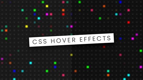 CSS Hover Effects | Just For Fun - YouTube