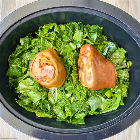 Slow Cooker/Instant Pot Greens with Ham Hocks (Low-Carb, Paleo,Whole30 ...