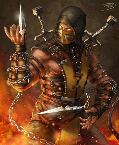 Rew - Fanart Scorpion (mortal kombat) | Facebook